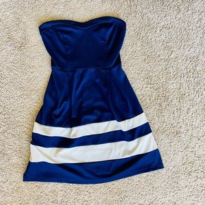 Charlotte Russe Cute blue strapless dress